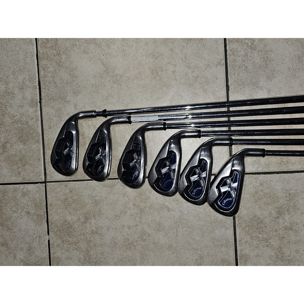 Callaway X18 Iron Set 4-pw With Uniflex With Good Grips 6 Clubs
